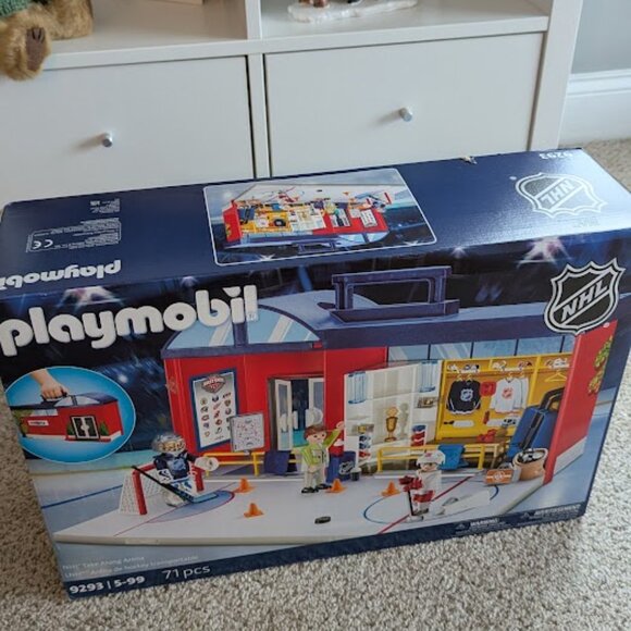 Amazon.com: Playmobil NHL Take Along Arena : Toys & Games Playmobil NHL Take Along Arena
